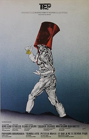 "TEP (Programme SAISON 84/85)" Affiche originale entoilée illustrée par BERTRAND