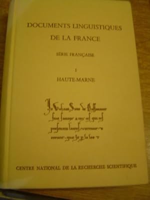 Documents linguistiques de la France : Haute Marne