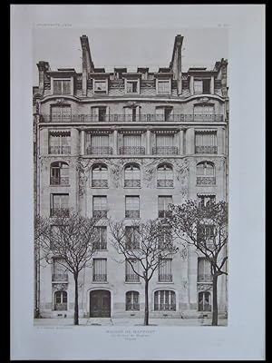 PARIS, 119 AVENUE DE WAGRAM - 1906 - 2 PLANCHES, PERRET, ART NOUVEAU