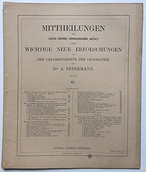 'Reise in Nordost-Afrika und längs des Rothen Meeres im Jahre 1857'. An article in Dr. A. Peterma...
