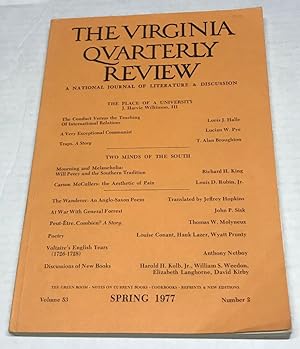The Virginia Quarterly Review: A National Journal of Literature & Discussion, Volume 53, Number 2...