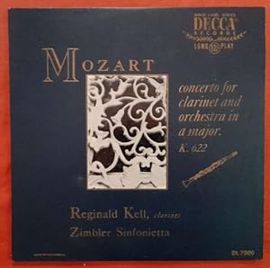 Mozart Concerto For Clarinet And Orchestra in A Major. K. 622 LP 33 1/3 (unbreakable) 10" Mono