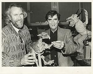 Original photograph of Jim Henson and Harry Dean Stanton, circa 1989