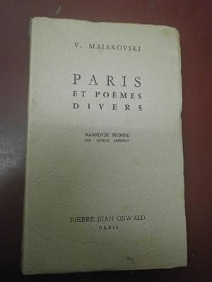 Paris et poèmes divers. - Edition originale après 40 sur Vergé