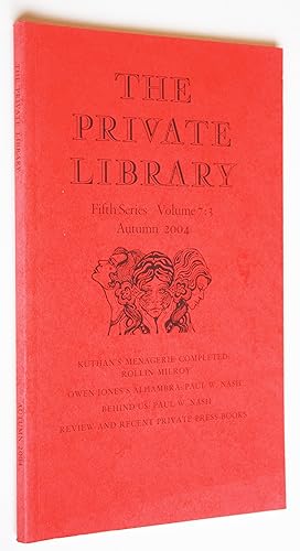 The Private Library Fifth Series Volume 7:3