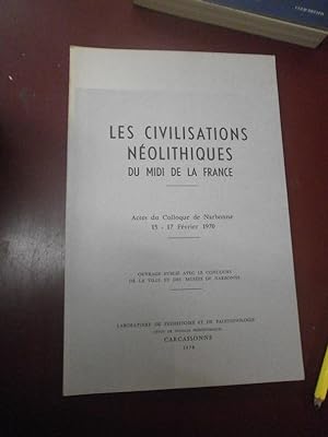 Les civilisations néolithiques du midi de la France.