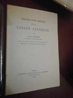 Esquisse d'une Histoire de la Langue Sanscrite.