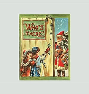 1980s Facsimile of a Victorian Era Christmas Book, Poems about Santa Claus, Who's There? Publishe...