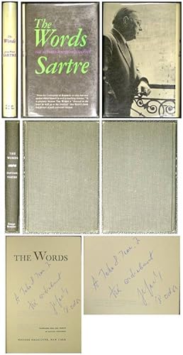 THE WORDS. THE AUTOBIOGRAPHY OF JEAN-PAUL SARTRE. Signed