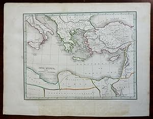 Eastern Mediterranean Ottoman Empire Anatolia Levant Egypt Greece 1835 map