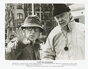 Crimes and Misdemeanors (Original photograph of Woody Allen and Sven Nykvist from the set of the ...
