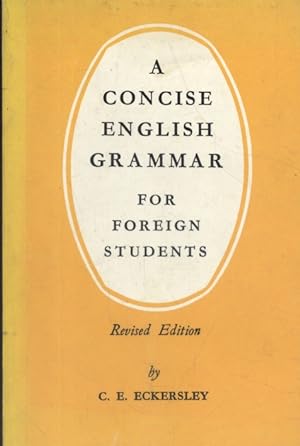 A concise english grammar for foreign students.