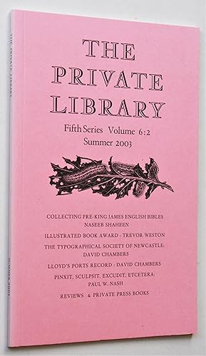 The Private Library Fifth Series Volume 6:2