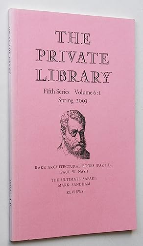 The Private Library Fifth Series Volume 6:1