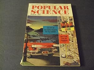 Popular Science Aug 1956 New Cadillac Brougham, TV At Conventions