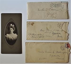 Small Archive Consisting of a Portrait Photograph and Nine Letters and Contracts with 3 Addressed...
