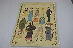 Kate Greenway Antique Embossed Cut-out Paper Dolls - Uncut