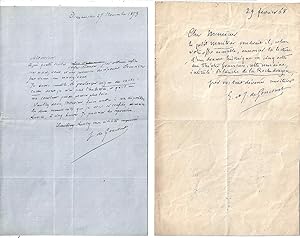 ARCHIVE OF 2 AUTOGRAPH LETTERS SIGNED (ALSs)