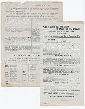 New Hampshire Suffragettes Campaign for John B. Jameson, Pro-Suffrage Candidate for the U.S. Sena...