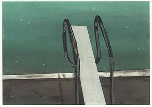 Laurence Jones Over The Edge Diving Board Painting Postcard