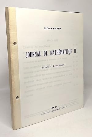 Journal de mathématique II - fascicule 2 / cours moyen 2