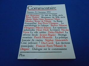 COMMENTAIRE. N°71 / Automne 1995