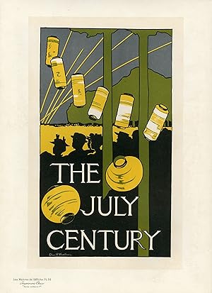 "THE JULY CENTURY" Litho Maîtres de l'Affiche entoilée Planche n°32 Charles H.WONDBURY 1895