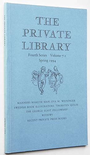 The Private Library Fourth Series Volume 7:1