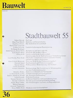 Bauwelt 36/1977. Stadtbauwelt 55.
