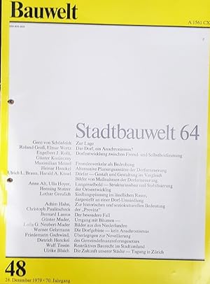 Bauwelt 48/1979. Stadtbauwelt 64.