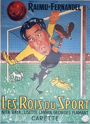 "LES ROIS DU SPORT " Affiche ressortie entoilée / Réalisé par Pierre COLOMBIER en 1937 avec FERNA...