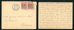 Cordiale lettera alla signorina Maria Mari con invito ad una visita a Roma. 16 apr. 1916
