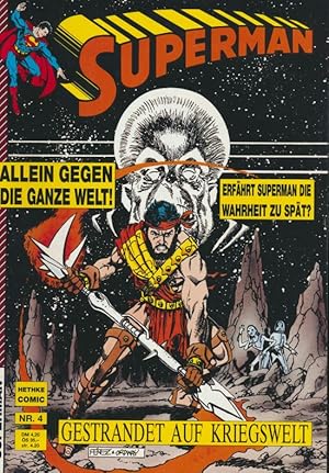SUPERMAN Comic-Magazin Heft 4, ALLEIN GEGEN DIE GANZE WELT (Hethke Softcover-Superhelden-Magazin).