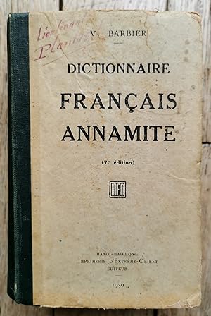 Dictionnaire FRANÇAIS-ANNAMITE