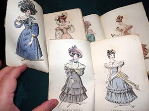 The Ladies Pocket Magazine 1829. 3 issues in wrappers June, Oct, December.