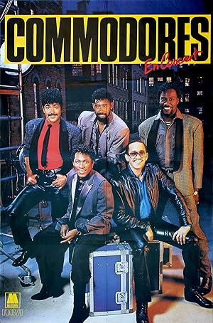 COMMODORES, THE / EN CONCERT (1985) French concert poster