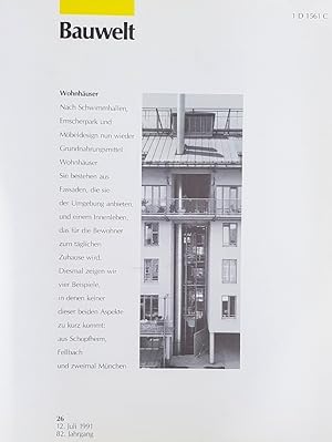 Bauwelt 26/1991. THEMA: Wohnhäuser.