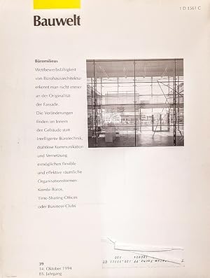 Bauwelt 39/1994. Büromilieus: Architekturmuseum Oslo, Bürohaus Kortman, Nordkirchen. W.Fuchs, R. ...