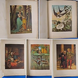FAIRY TALES. ILLUSTRATED BY TWELVE LARGE DESIGNS IN COLOUR BY E.V.B. Newly translated by H.L.D. W...