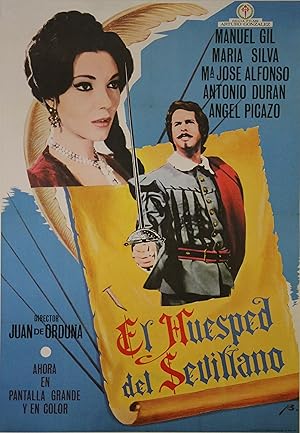 "EL HUESPED DEL SEVILLANO" Réalisé par Juan de ORDUNA en 1969 avec Manuel GIL, Maria SILVA / Affi...