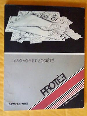 Langage et Société: Protée, volume 11, no 2, été 1983