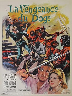 "LA VENGEANCE DU DOGE" Réalisé par Pino MERCANTI en 1963 avec Guy MADISON, Lisa GASTONI / Affiche...