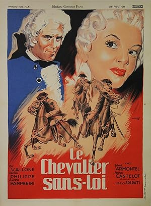 "LE CHEVALIER SANS-LOI" Réalisé par Mario SOLDATI en 1951 avec Raf VALLONE, Michèle PHILIPPE, Sil...