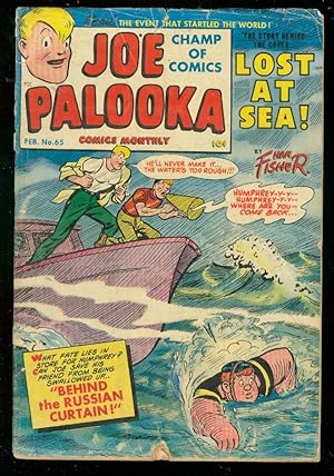 JOE PALOOKA #65 1952-HARVEY COMICS-HAM FISHER-COLD WAR G-