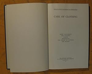Woman's Institute Library of Dressmaking: Care of Clothing (Volume 3)