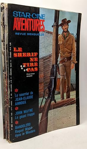 6 revues Star-Ciné Aventures - 1968: n°196 Janvier + n°197 Février + n°203 Août + n°204 Septembre...