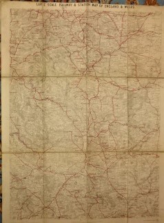 Large scale railway & station map of England & Wales. Sheet 9 [Sheffield and surrounding area].