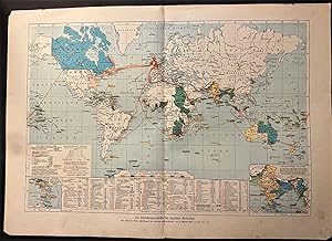 "Politische Uebersicht der britischen Besitzungen" (Political Map of the British Empire)in "Illus...