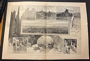 "The City of Denver, and Mountain Scenes in Colorado" view in Harper's Weekly.