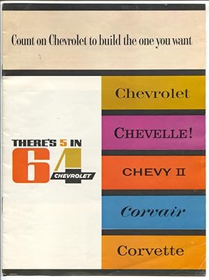 Chevrolet Promotional Sales Brochure 1964-Corvette-ImpalCorvair-Super Sport-FN
